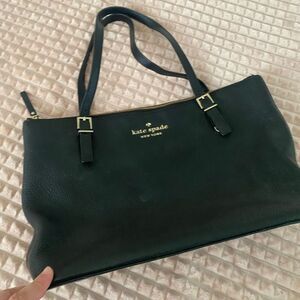 Kate Spade Black Tote Bag with Gold Hardware